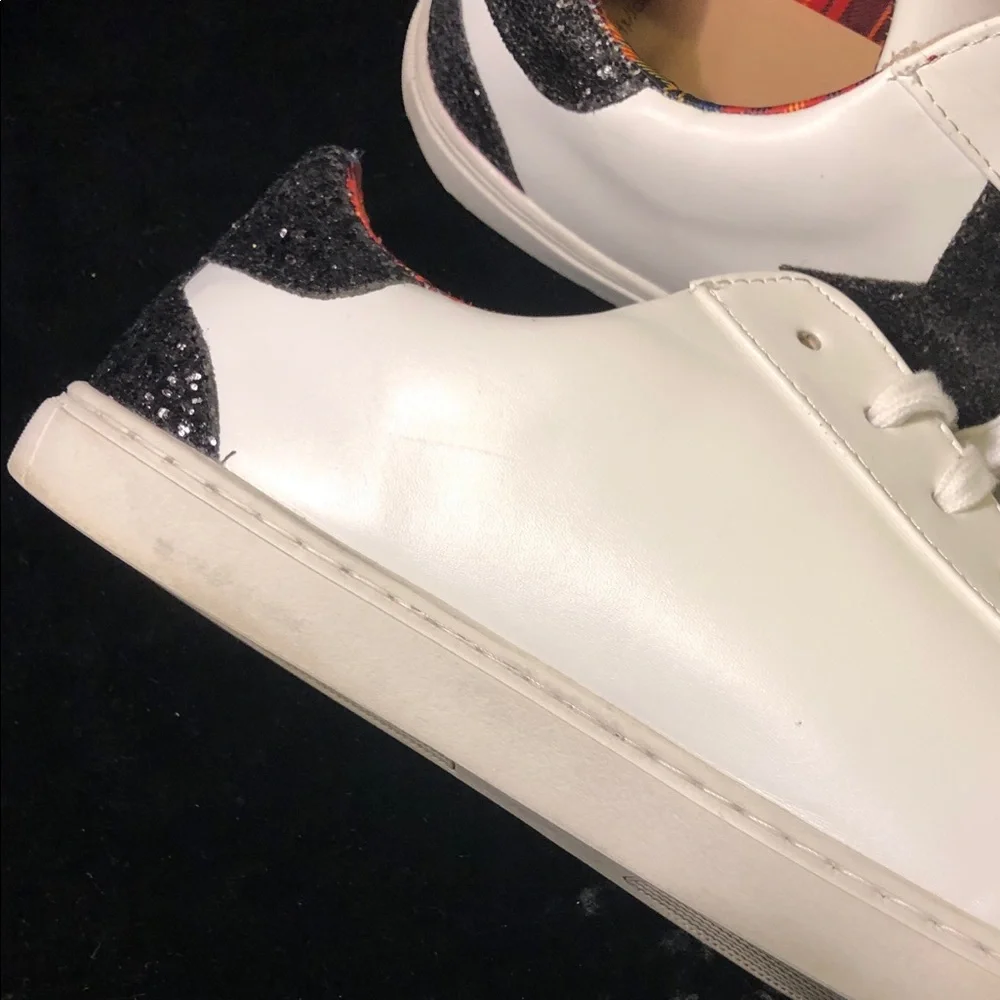 Torrid White Sneakers with Black Star Detail Betsy Johnson Edition 11.5 women’s